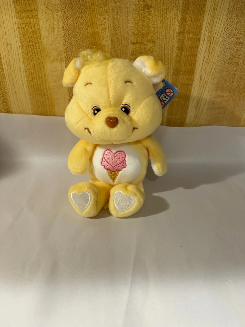 New Rare CareBears Cousins ​​Plush toy Treat Heart Pig Yellow Vintage